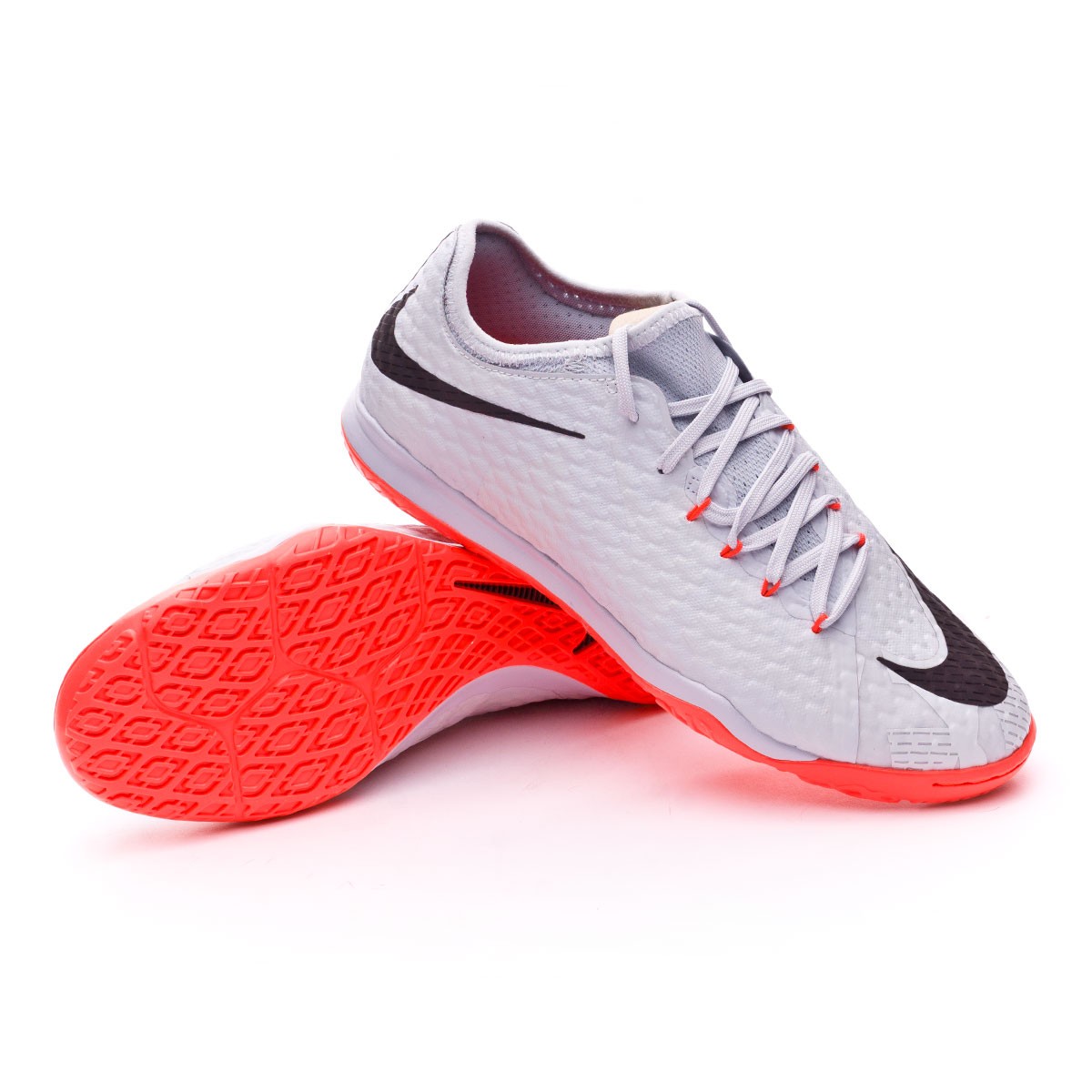 Futsal Boot Nike HypervenomX Finale II Special Edition IC Pure  platinum-Black-Bright crimson - Football store Fútbol Emotion