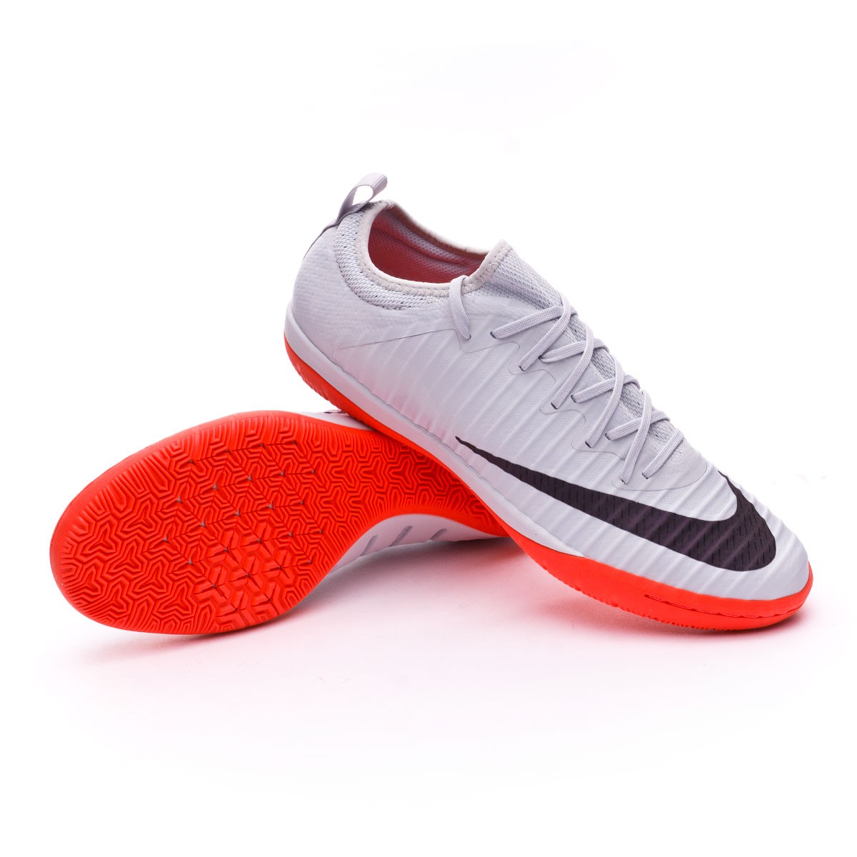Futsal Boot Nike MercurialX Finale II Special Edition IC Pure  platinum-Black-Bright crimson - Football store Fútbol Emotion