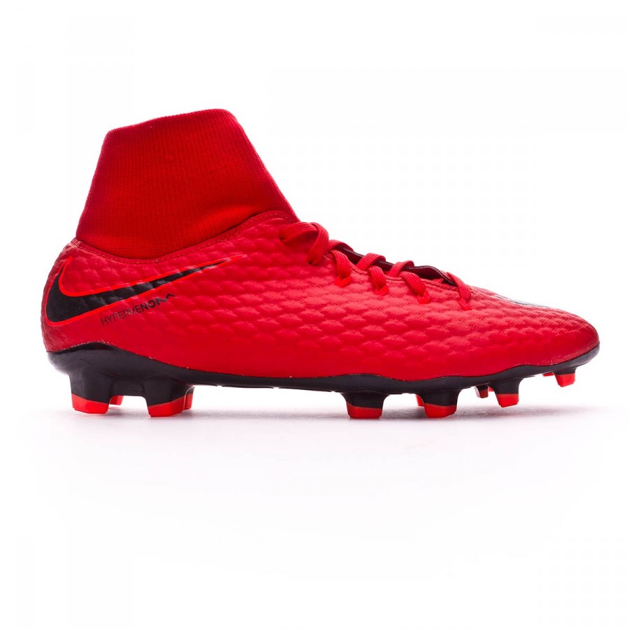 Football Boots Nike Hypervenom Phelon III DF FG University red-Bright  crimson-Black - Football store Fútbol Emotion
