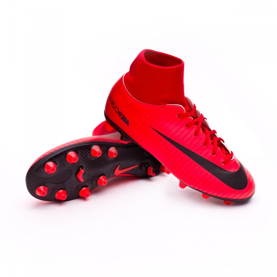 Football Boots Nike Kids Mercurial Victory VI DF AG-Pro University  red-Bright crimson-Black - Football store Fútbol Emotion