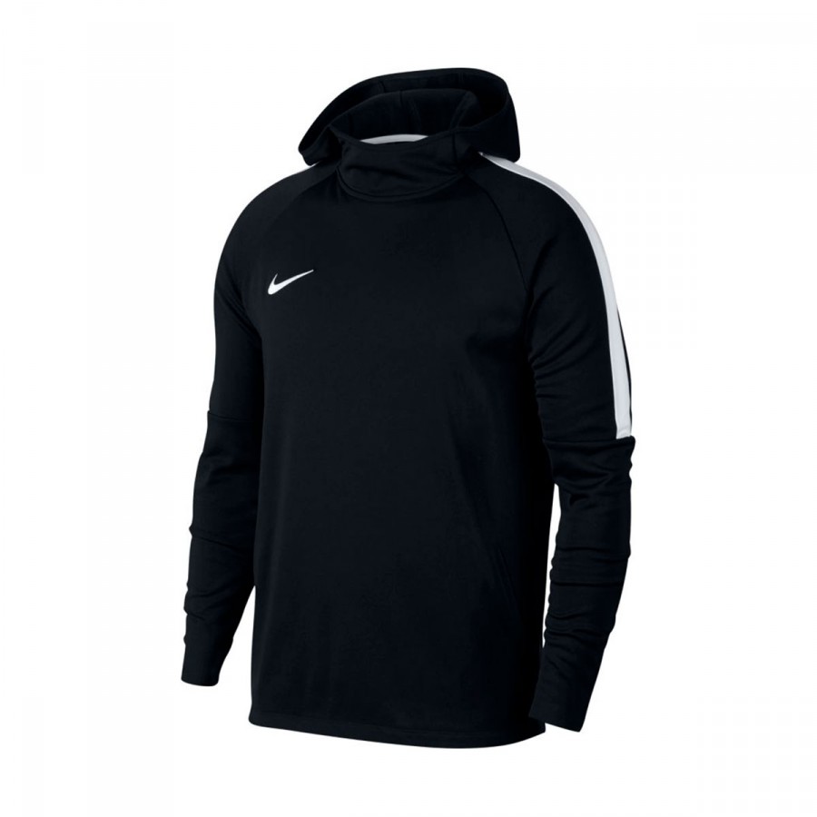 Sweatshirt Nike Dry Academy Hoodie Black-White - Football store Fútbol  Emotion