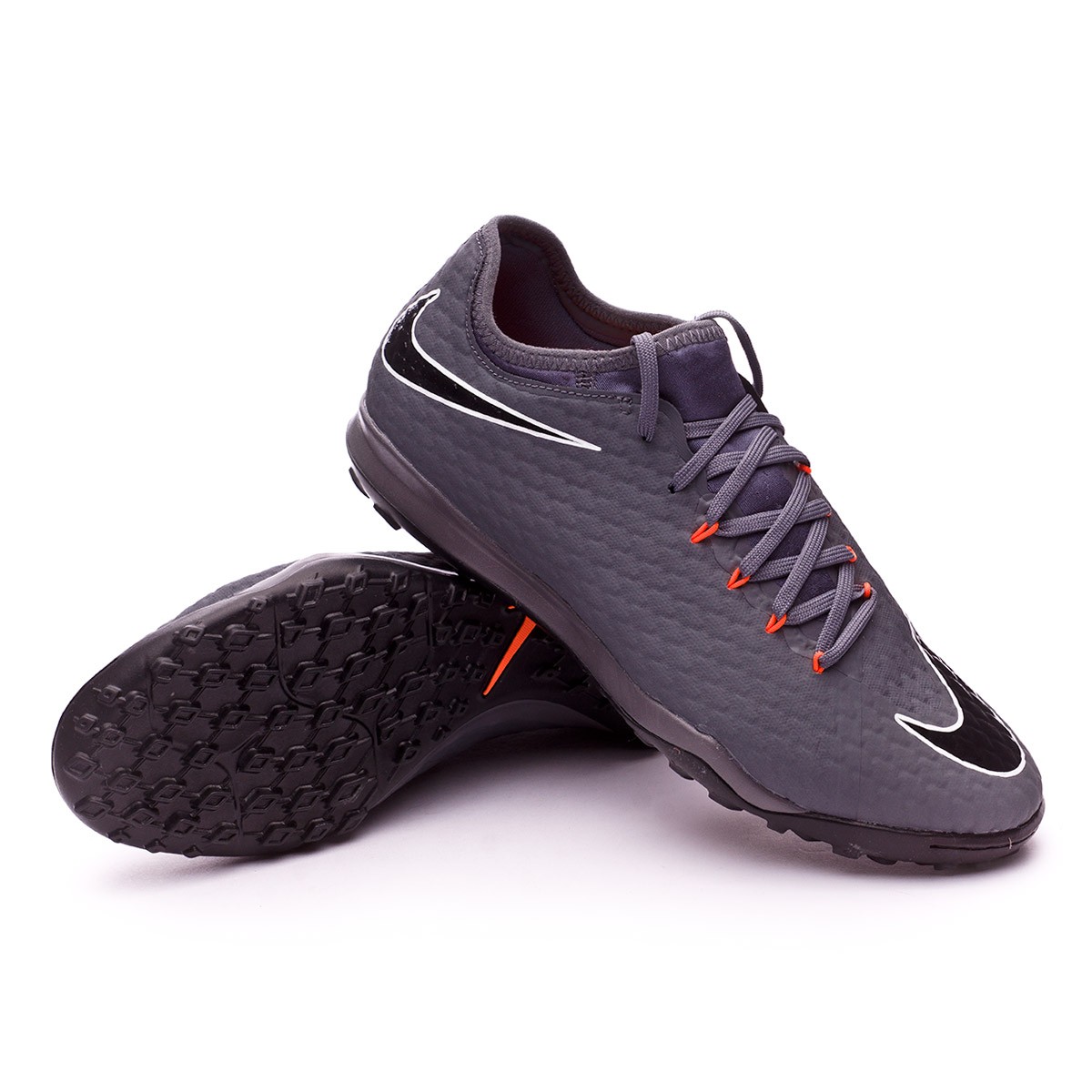 Tenis Nike Hypervenom Zoom PhantomX III Pro Turf Dark grey-Total  orange-White - Tienda de fútbol Fútbol Emotion