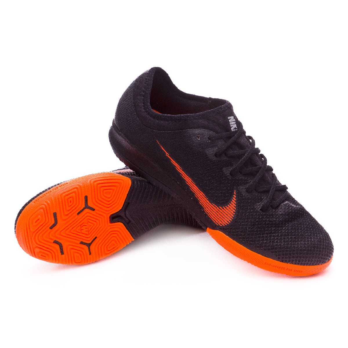 Futsal Boot Nike Mercurial VaporX XII Pro IC Black-Total orange-White -  Football store Fútbol Emotion