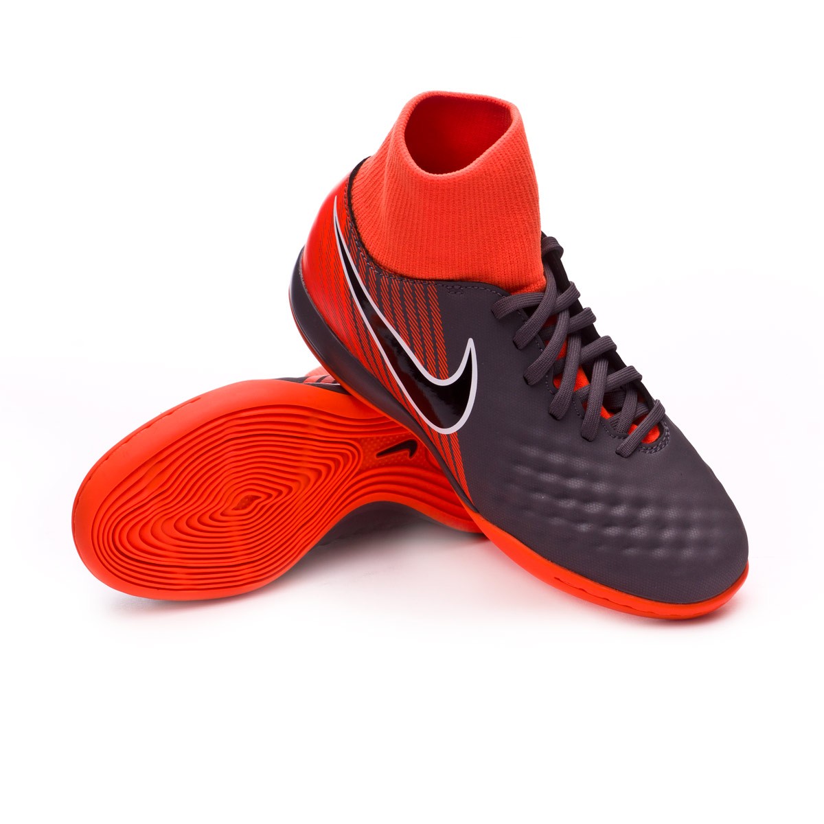 Scarpe Nike Magista ObraX II Academy DF IC Junior Dark grey-Black-Total  orange-White - Negozio di calcio Fútbol Emotion