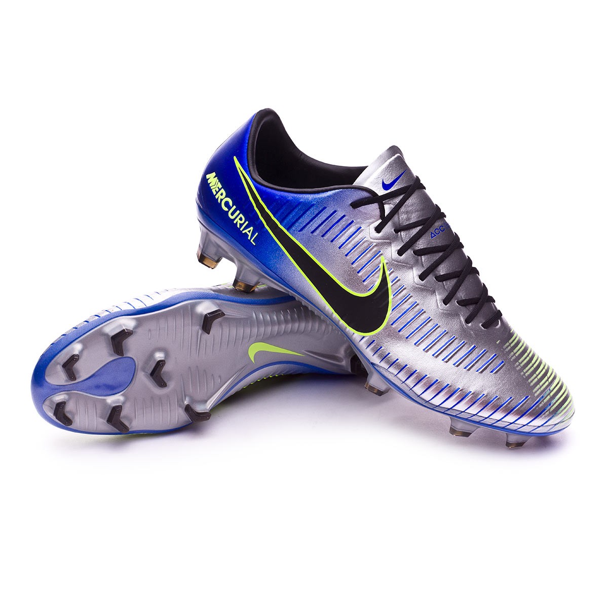 Zapatos de fútbol Nike Mercurial Vapor XI FG Neymar Racer  blue-Black-Chrome-Volt - Tienda de fútbol Fútbol Emotion