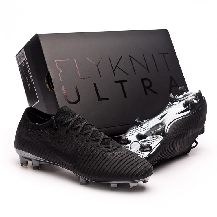 Zapatos de fútbol Nike Mercurial Vapor Flyknit Ultra FG Black-Black -  Tienda de fútbol Fútbol Emotion