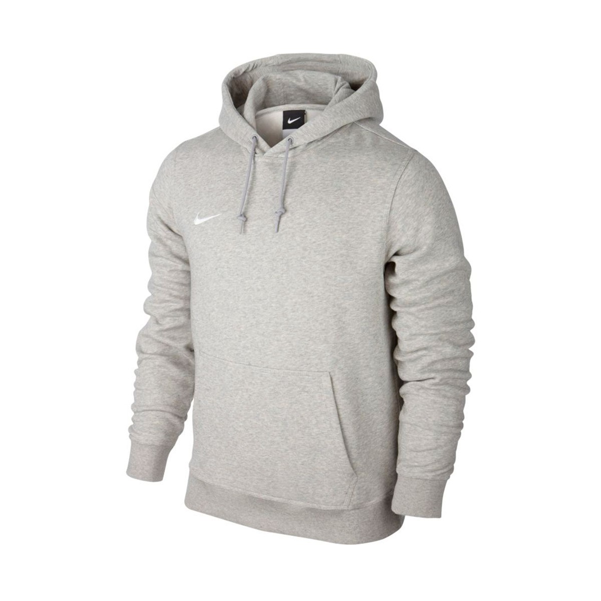 Sudadera Nike Team Club Hoody Grey heather-White - Tienda de fútbol Fútbol  Emotion