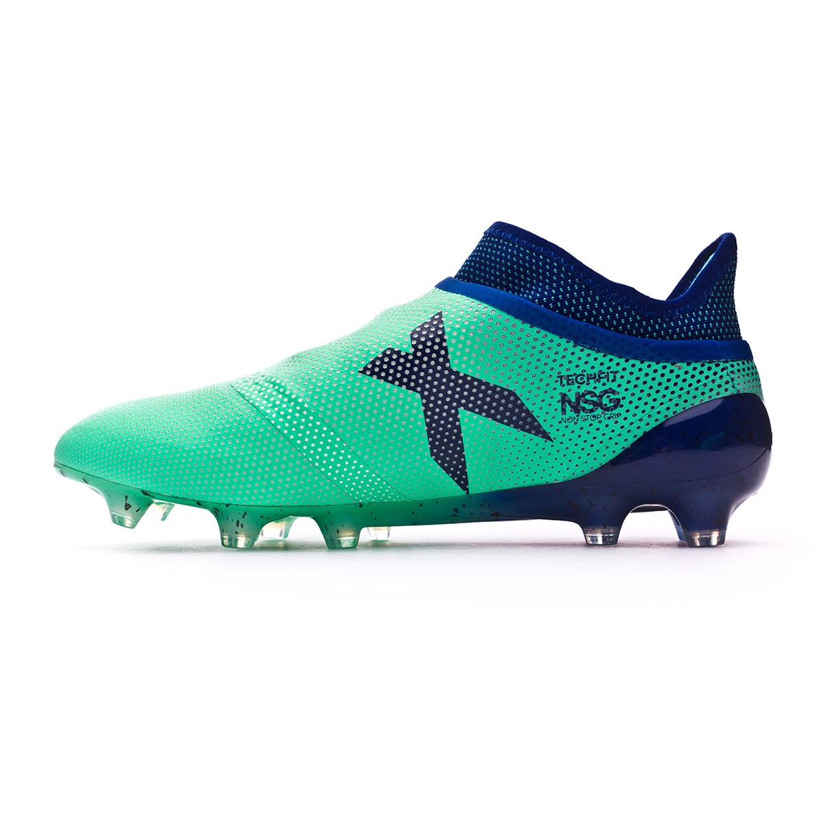 Bota de fútbol adidas X 17+ Purespeed FG Aero green-Unity ink-Hi-res green  - Tienda de fútbol Fútbol Emotion