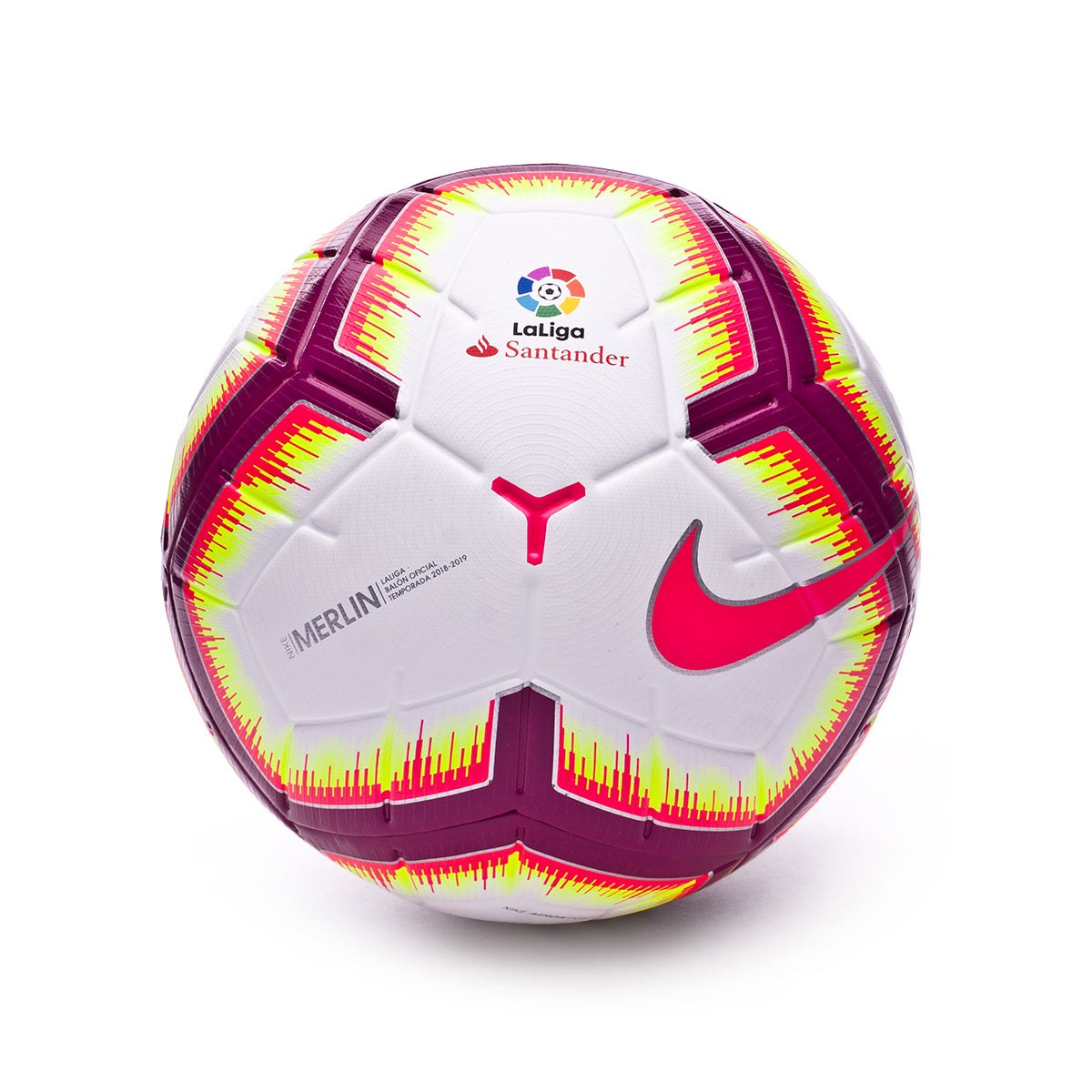 Ball Nike LaLiga Merlin 2018-2019 White-Pink flash-Team red - Football  store Fútbol Emotion