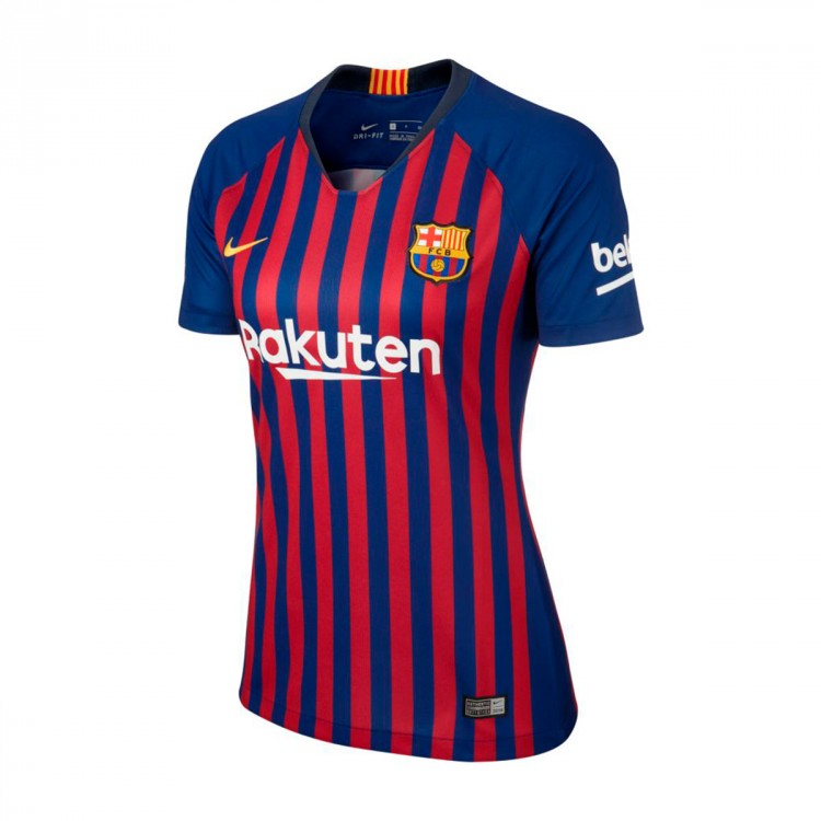 Camiseta Nike FC Barcelona Stadium Primera Equipación 2018-2019 Mujer Deep  royal blue-University gold - Tienda de fútbol Fútbol Emotion