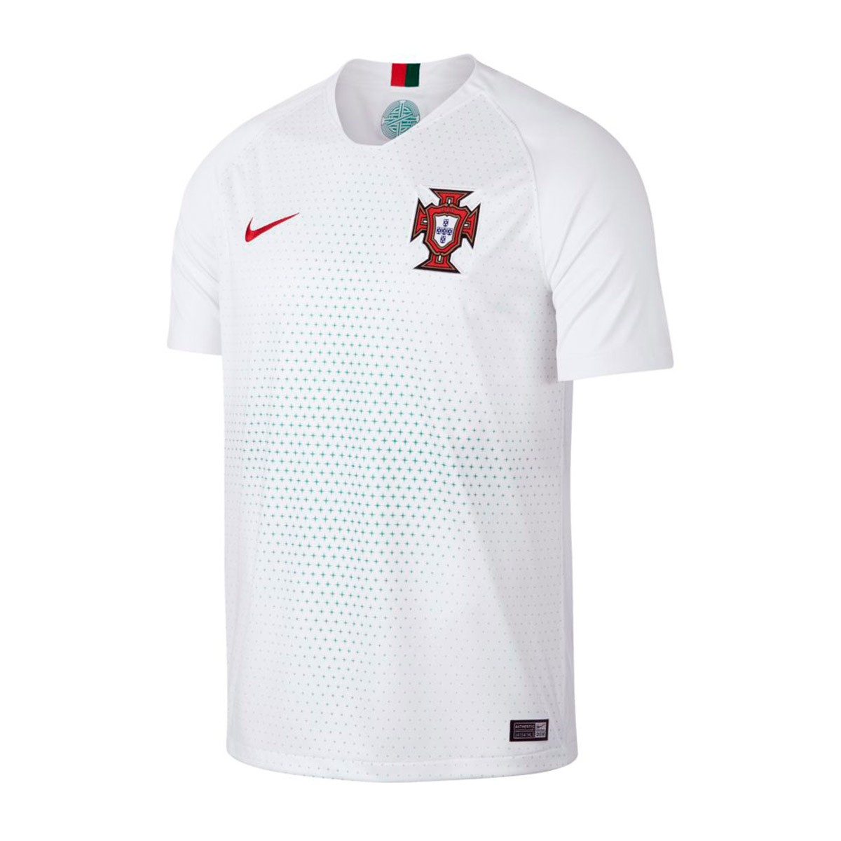 Camiseta Nike Portugal Breathe Stadium Segunda Equipación 2018-2019  White-Gym red - Tienda de fútbol Fútbol Emotion