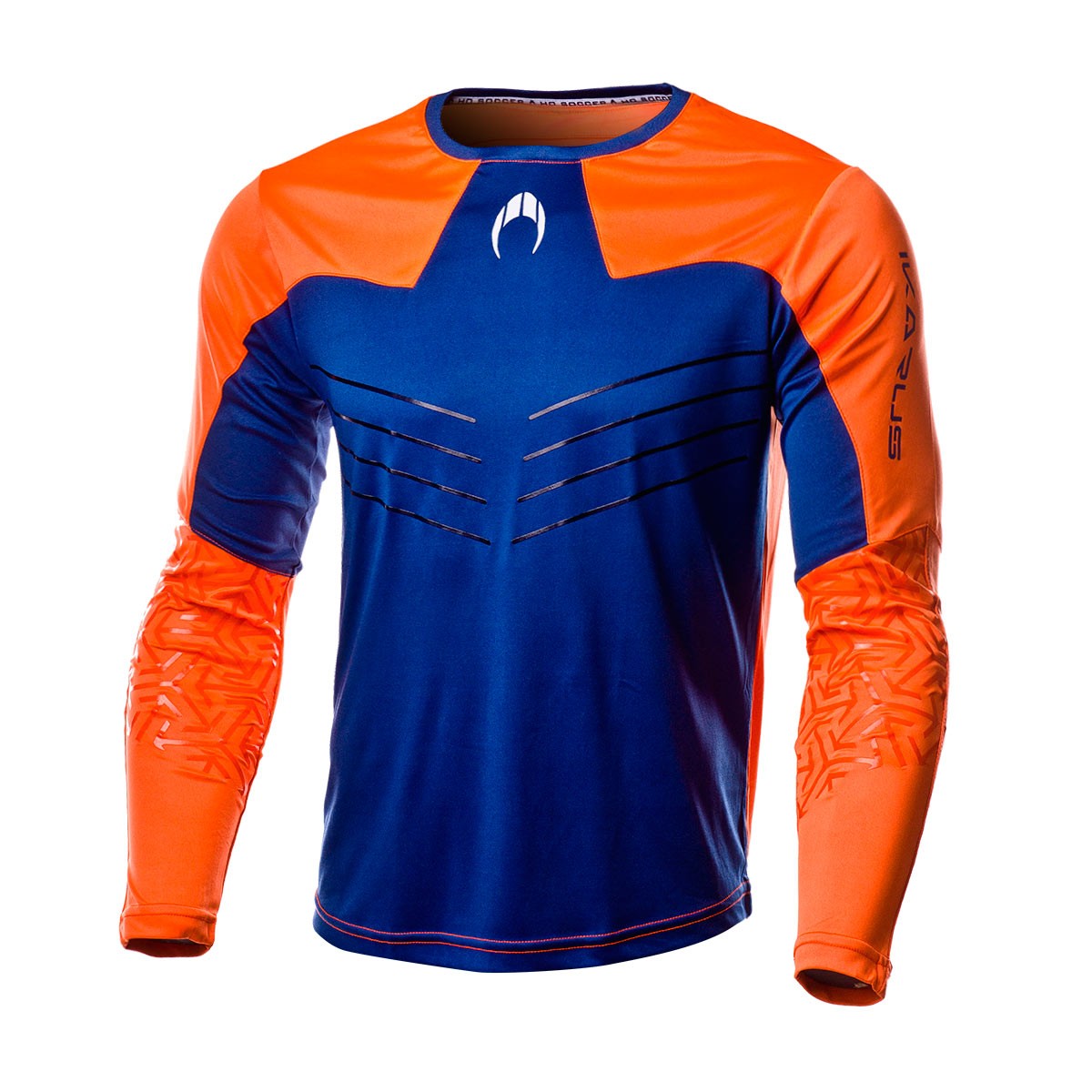 orange and blue soccer jersey