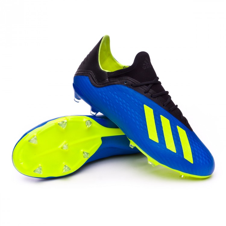 Scarpe adidas X 18.2 FG Foot blue-Solar yellow-Black - Negozio di calcio  Fútbol Emotion