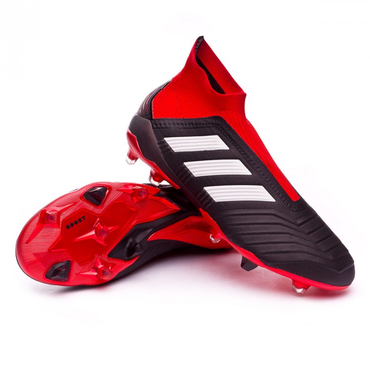 Scarpe adidas Predator 18+ FG Core black-White-Red - Negozio di calcio  Fútbol Emotion