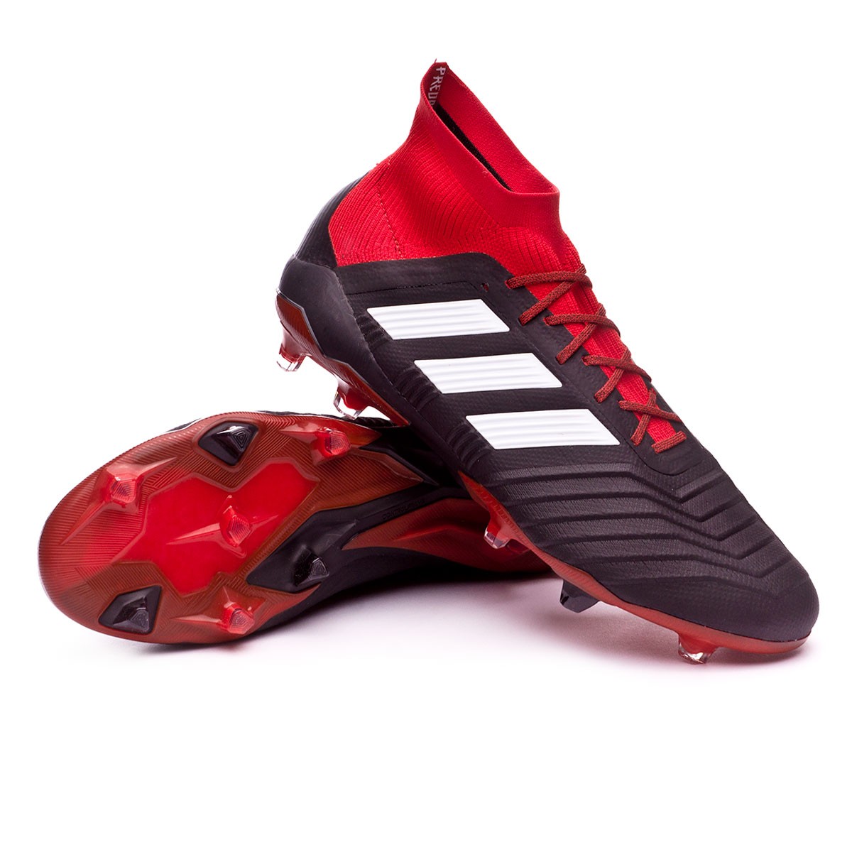 Football Boots adidas Predator 18.1 FG Core black-White-Red - Football  store Fútbol Emotion
