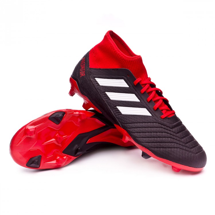 Scarpe adidas Predator 18.3 FG Core black-White-Red - Negozio di calcio  Fútbol Emotion