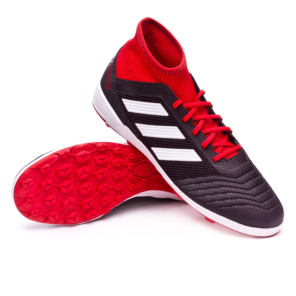 Football Boot adidas Predator Tango 18.3 Turf Core black-White-Solar red -  Football store Fútbol Emotion