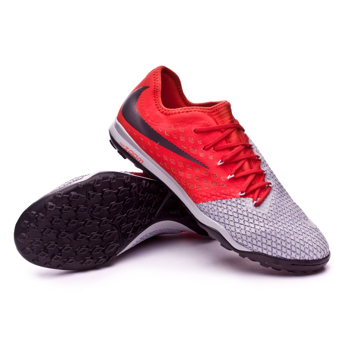 Zapatilla Nike Hypervenom Zoom PhantomX III Pro Turf Wolf grey-Metallic  dark grey-Light crimson - Tienda de fútbol Fútbol Emotion