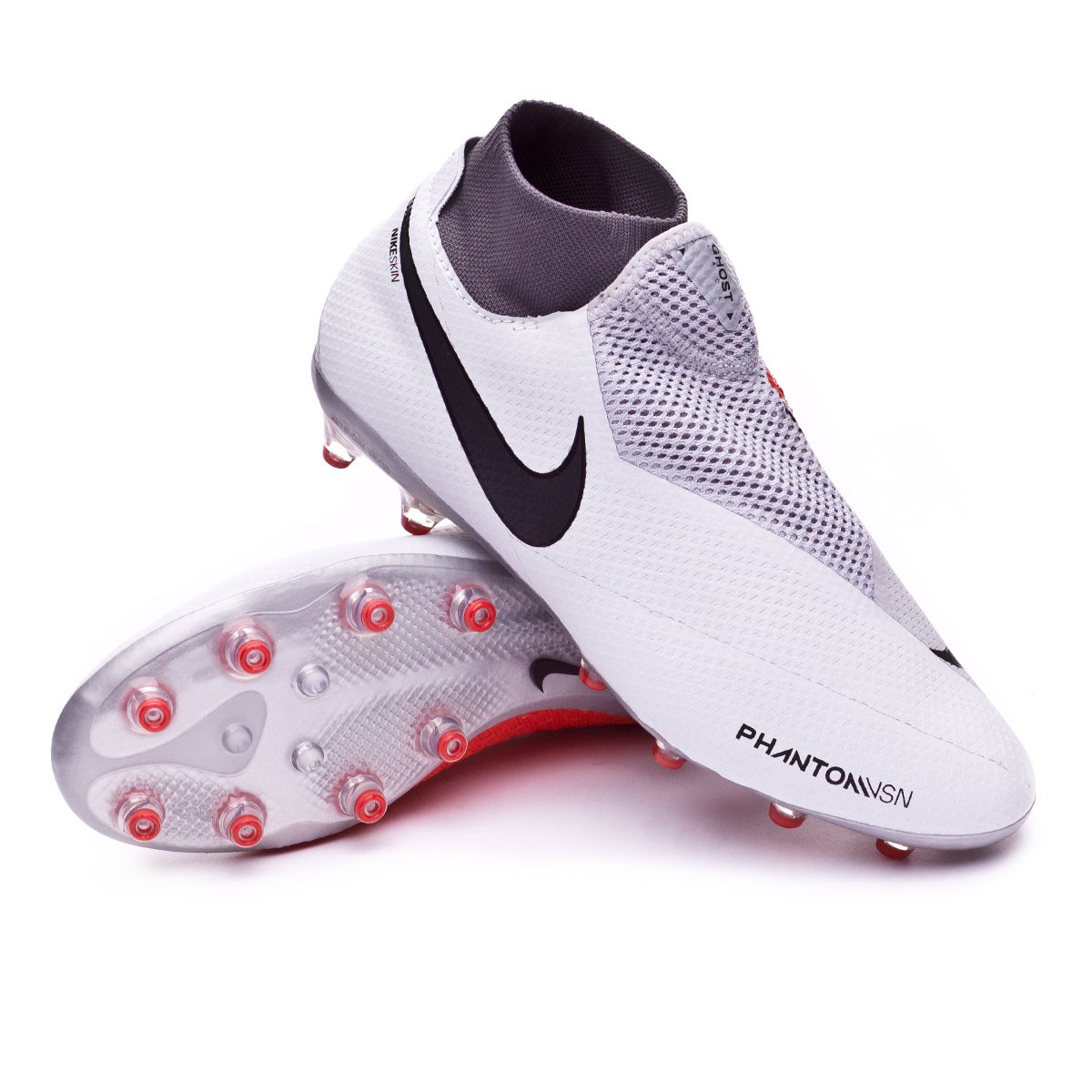Scarpe Nike Phantom Vision Pro DF AG-Pro Pure platinum-Black-Light  crimson-Dark grey - Negozio di calcio Fútbol Emotion