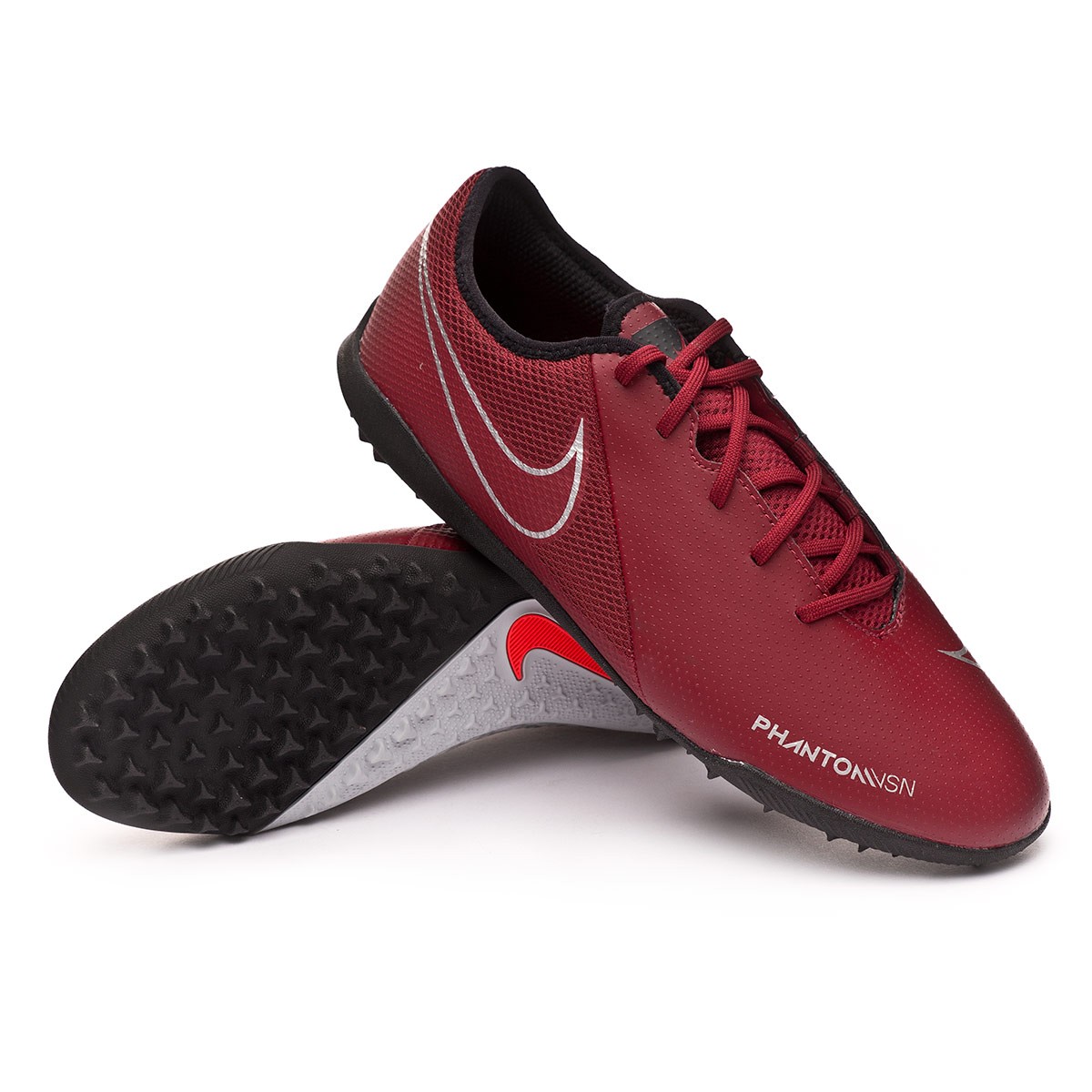 Nike React Phantom VSN Pro DF IC Bright Crimson Metallic