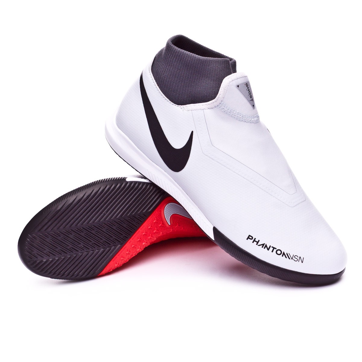 Futsal Boot Nike Phantom Vision Academy DF IC Pure platinum-Black-Light  crimson-Dark grey - Football store Fútbol Emotion