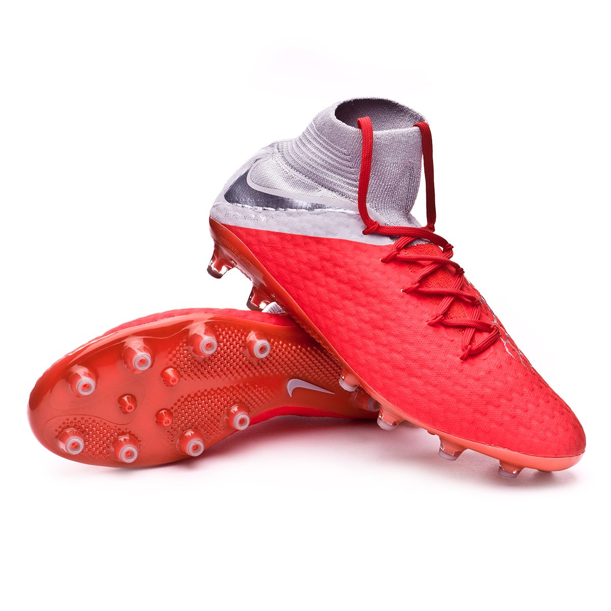 Football Boots Nike Hypervenom Phantom III Pro DF AG-Pro Light  crimson-Metallic dark grey-Wolf grey - Football store Fútbol Emotion
