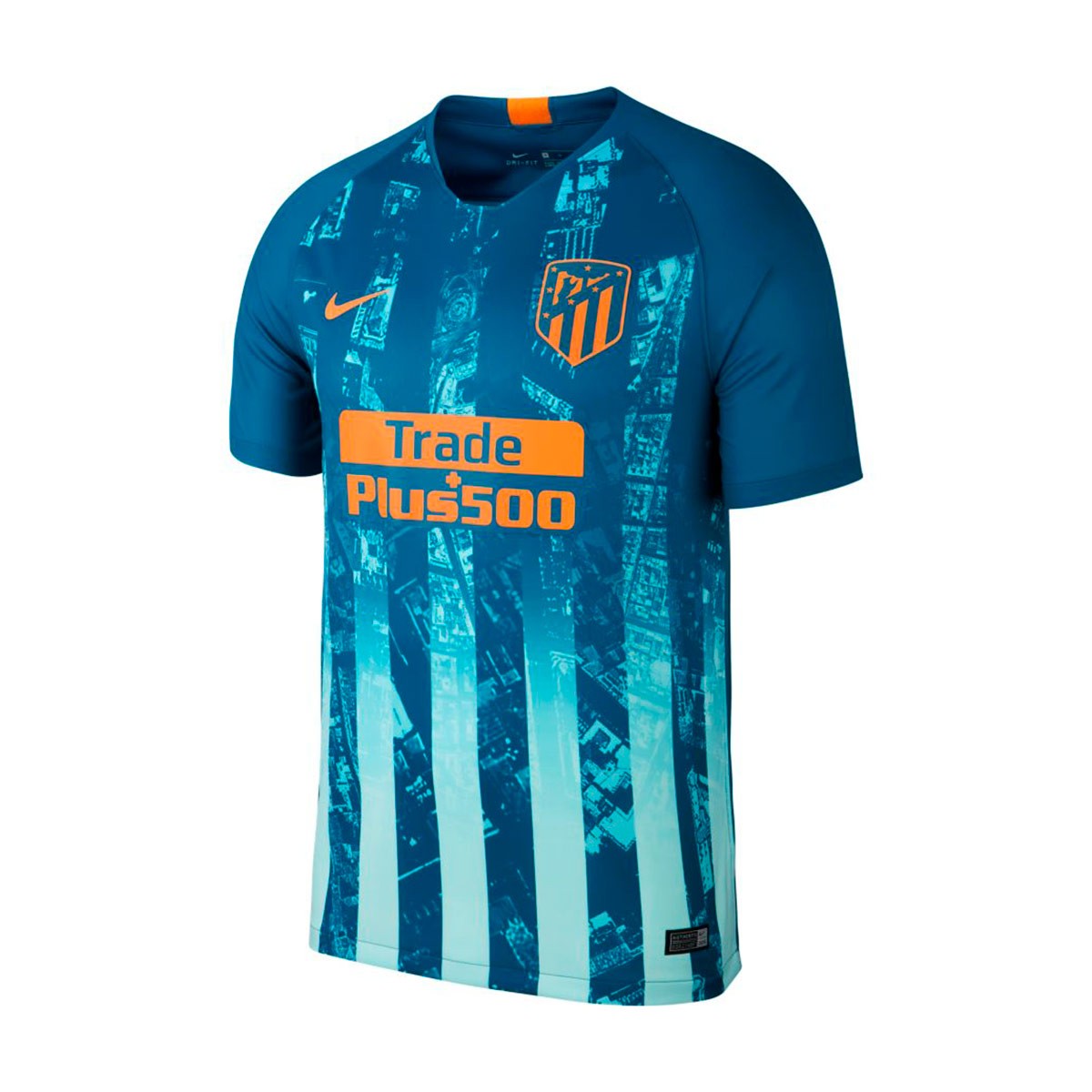 Camiseta Nike Atletico de Madrid Stadium Tercera Equipación 2018-2019 Green  abyss-Orange peel - Tienda de fútbol Fútbol Emotion
