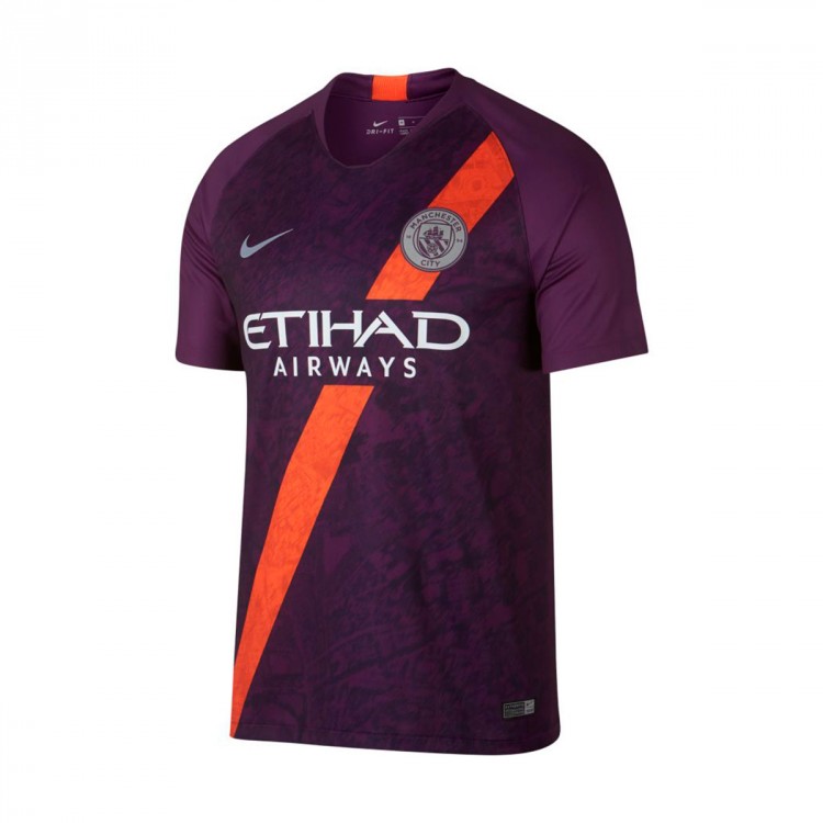 Camiseta Nike Manchester City FC Stadium Tercera Equipación 2018-2019 Night  purple - Tienda de fútbol Fútbol Emotion