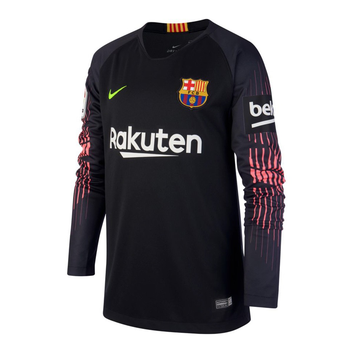 Jersey Nike Kids Goalkeeper FC Barcelona Stadium 2018-2019 Black-Volt ...