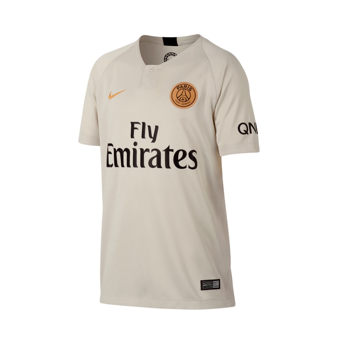 Camiseta Nike Paris Saint-Germain Stadium Segunda Equipación 2018-2019 Niño  Light bone-Truly gold - Tienda de fútbol Fútbol Emotion