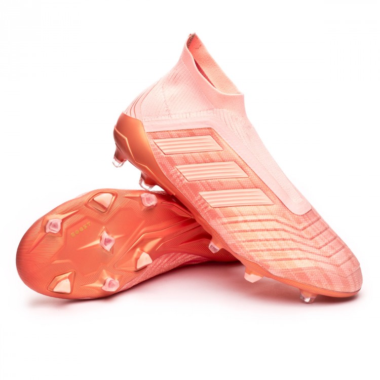 Bota de fútbol adidas Predator 18+ FG Clear orange-Trace pink 