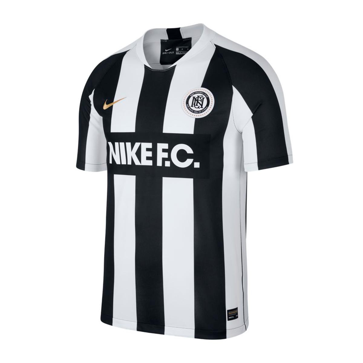 Camiseta Nike Nike F.C. Primera Equipación White-Black-Metallic 