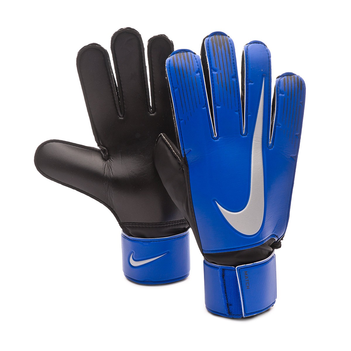 blue and black football gloves