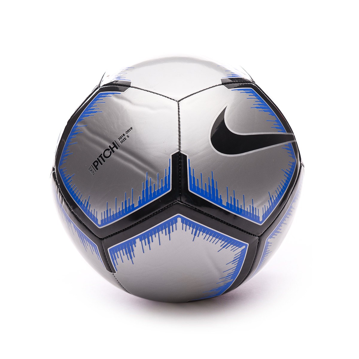 Balón Nike Pitch 2018-2019 Metallic silver-Black-Racer blue - Tienda de  fútbol Fútbol Emotion