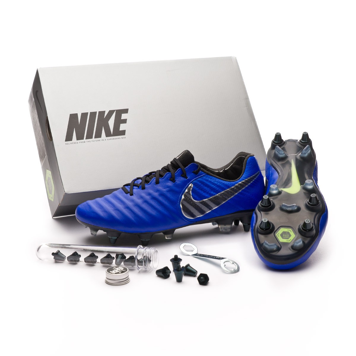 Bota de fútbol Nike Tiempo Legend VII Elite SG-Pro Anti-Clog Racer  blue-Black-Metallic silver - Tienda de fútbol Fútbol Emotion