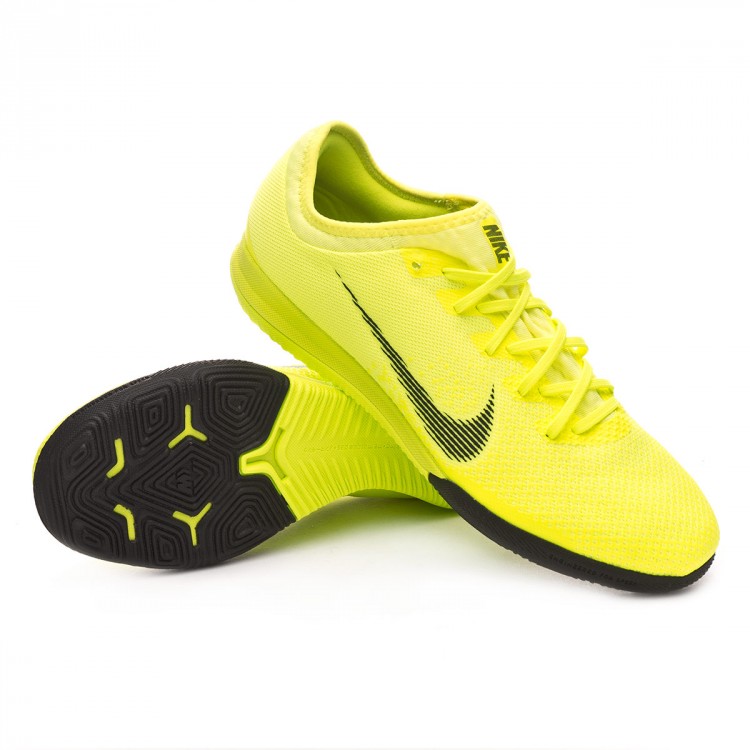Tenis Nike Mercurial VaporX XII Pro IC Volt-Black - Tienda de fútbol Fútbol  Emotion