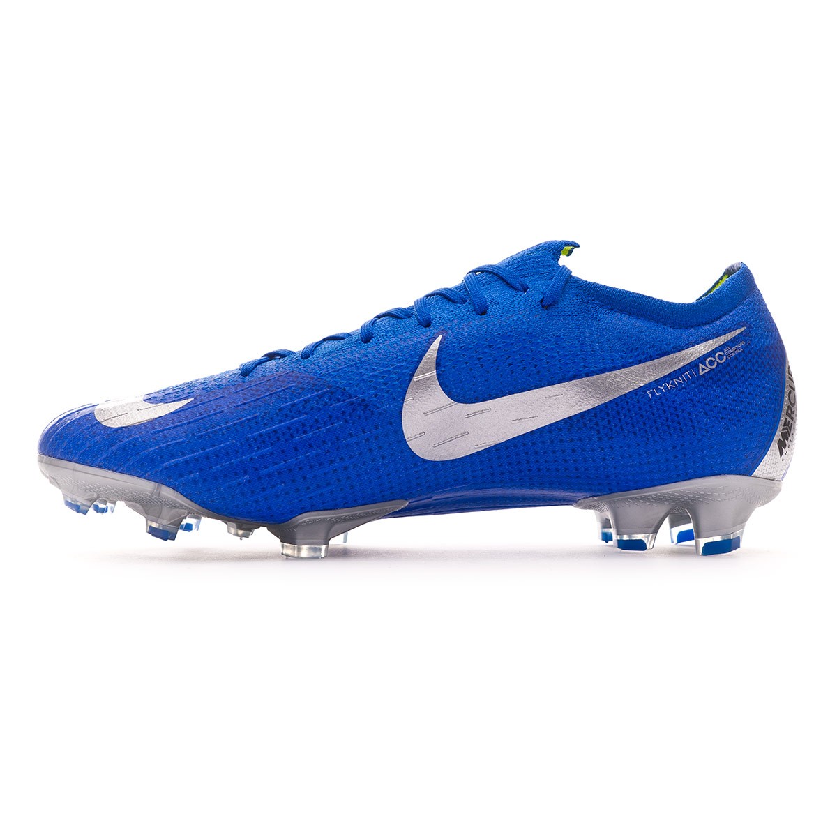 white and blue nike football boots