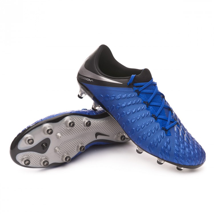 Zapatos de fútbol Nike Hypervenom Phantom III Elite AG-Pro Racer  blue-Metallic silver-Black-Volt - Tienda de fútbol Fútbol Emotion