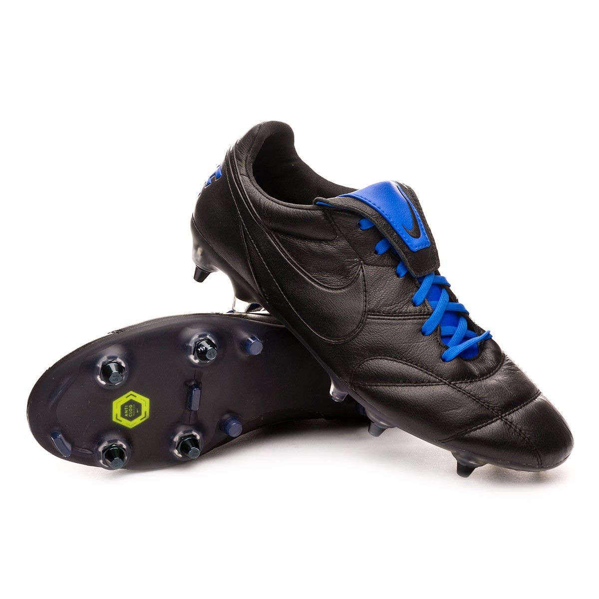 Bota de fútbol Nike Tiempo Premier II Anti-Clog Traction SG-Pro Black-Racer  blue - Tienda de fútbol Fútbol Emotion
