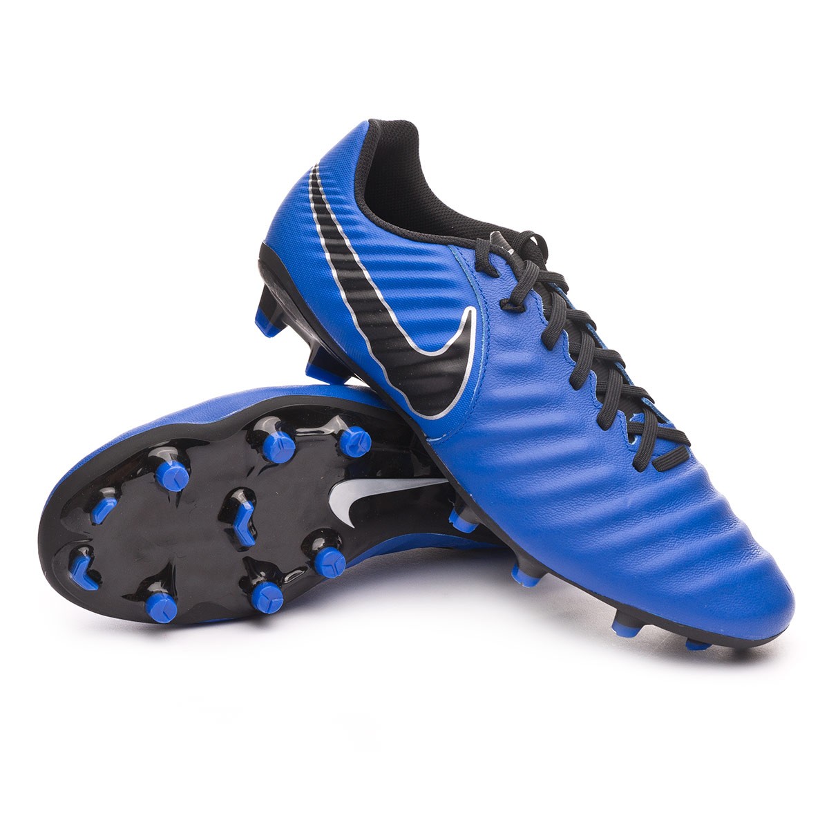 Zapatos de fútbol Nike Tiempo Legend VII Academy FG Racer  blue-Black-Metallic silver - Tienda de fútbol Fútbol Emotion