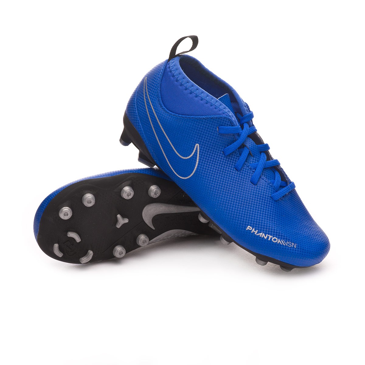 Football Boots Nike Kids Phantom Vision Club DF FG/MG Racer blue-Black -  Football store Fútbol Emotion