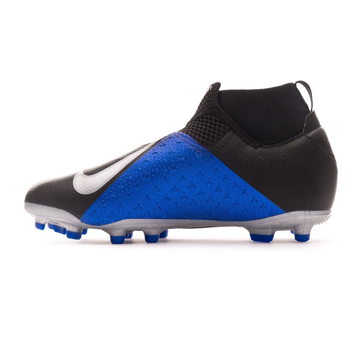 Football Boots Nike Phantom Vision Academy DF FG/MG Niño Black-Metallic  silver-Racer blue - Football store Fútbol Emotion