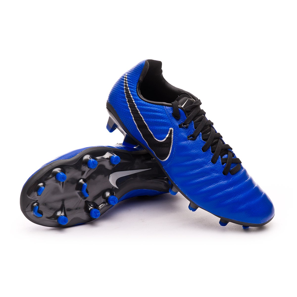 Football Boots Nike Kids Tiempo Legend VII Elite FG Racer  blue-Black-Metallic silver - Football store Fútbol Emotion