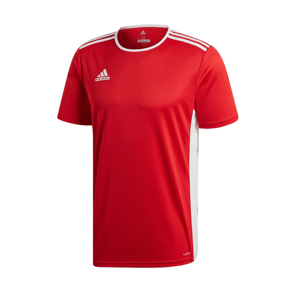 Jersey adidas Entrada 18 m/c Power Red-White - Fútbol Emotion