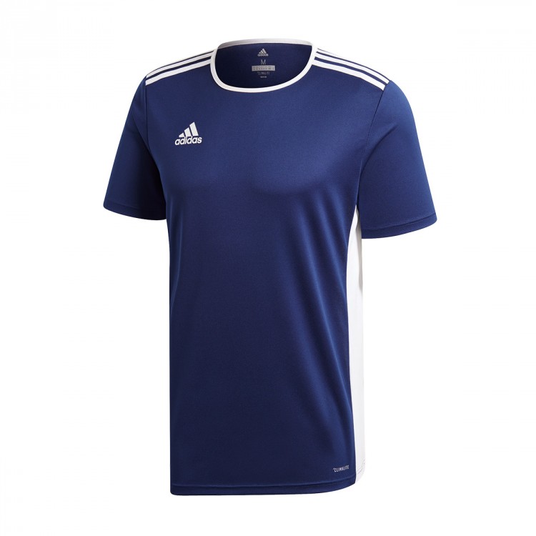 Jersey adidas Entrada 18 m/c Dark Blue-White - Fútbol Emotion