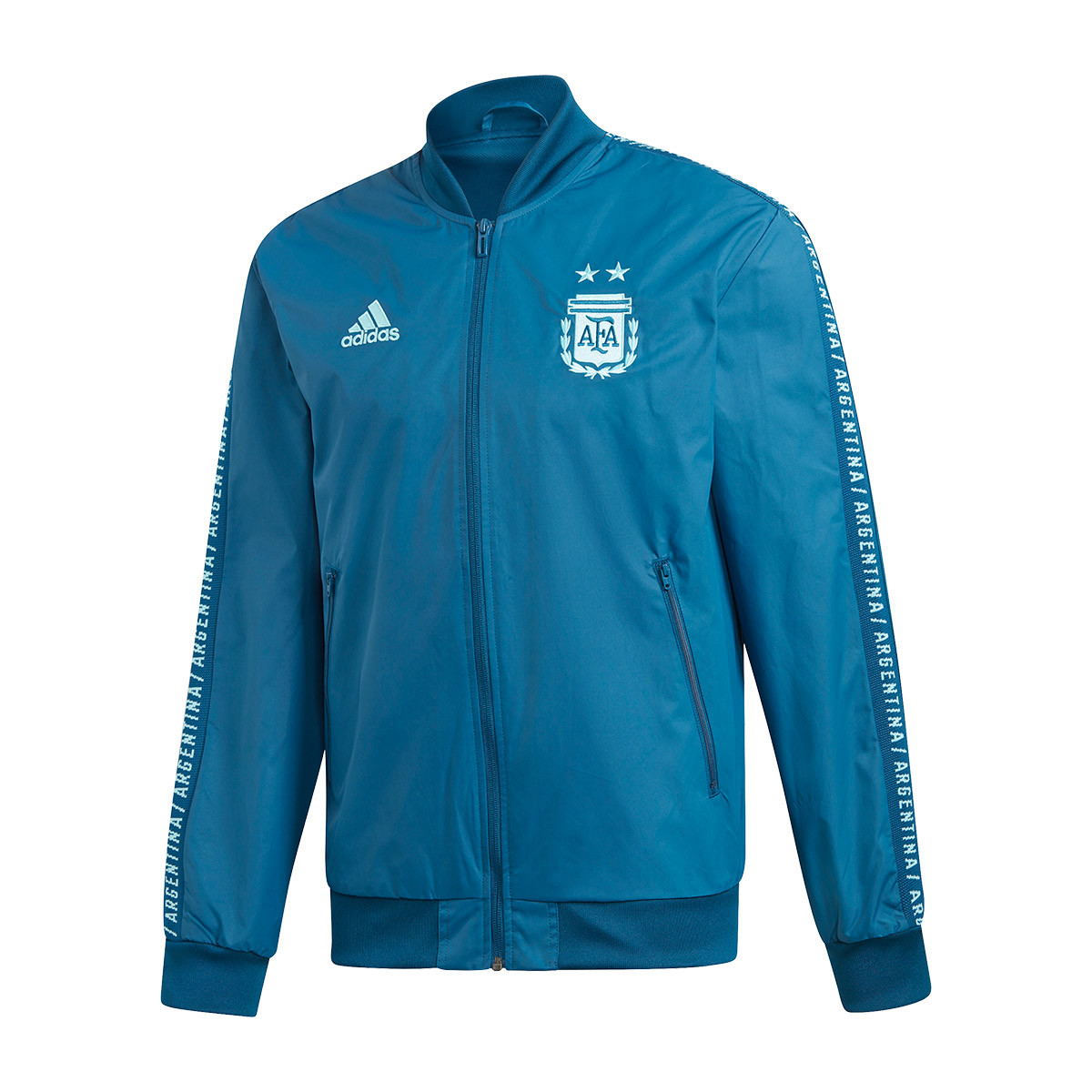 Chaqueta adidas Argentina Anthem 2019 Blue night-Light aqua 