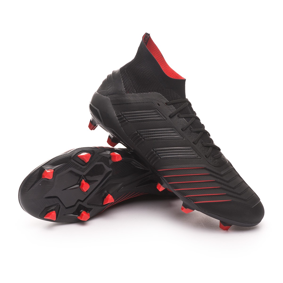 Football Boots adidas Predator 19.1 FG Core black-Active red - Football  store Fútbol Emotion