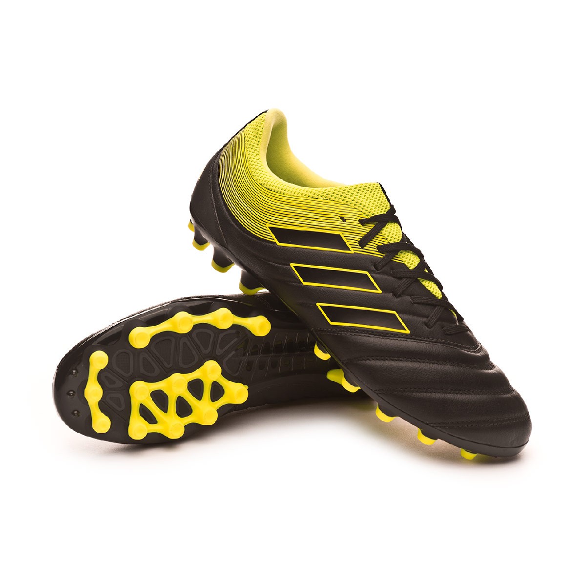 Zapatos de fútbol adidas Copa 19.3 AG Core black-Solar yellow-Core black -  Tienda de fútbol Fútbol Emotion