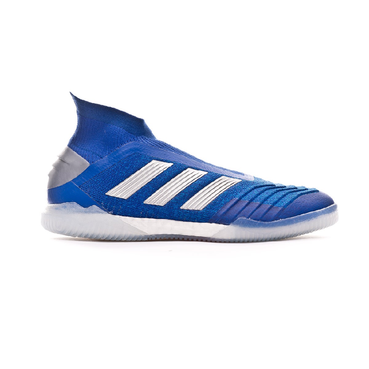 Futsal Boot adidas Predator Tango 19+ IN Bold blue-Silver metallic-Active  red - Football store Fútbol Emotion