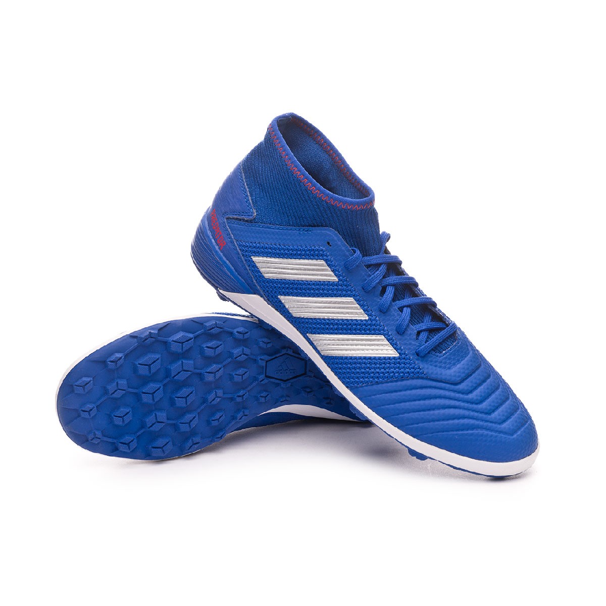 Football Boot adidas Predator Tango 19.3 Turf Bold blue-Silver  metallic-Active red - Football store Fútbol Emotion